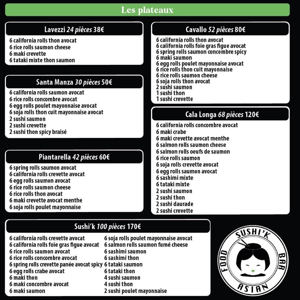 Sushi'k Bar Bonifacio - Menu Image 4